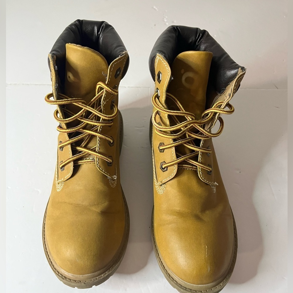 Esprit Women’s Tan Lace-Up Work Boots Size 7.5 - Picture 10 of 14